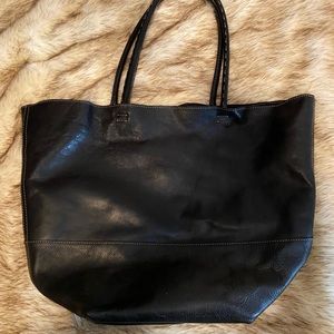 Black Leather Tote
